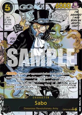 Sabo (OP04-083) (Manga) card from Premium Booster -The Best-