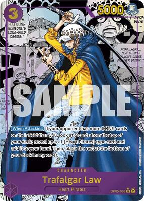 Trafalgar Law (OP05-069) (Manga) card from Premium Booster -The Best-