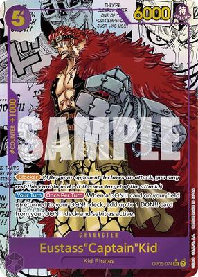 Eustass"Captain"Kid (OP05-074) (Manga) card from Premium Booster -The Best-