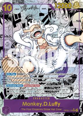 Monkey.D.Luffy (OP05-119) (Manga) card from Premium Booster -The Best-