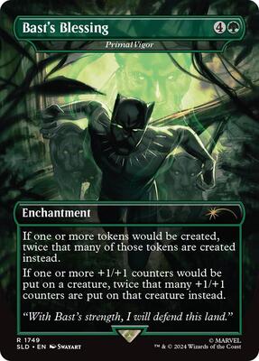 Bast's Blessing - Primal Vigor card from Secret Lair Drop Series