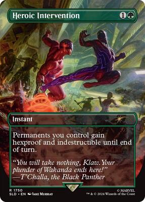 Heroic Intervention (Rainbow Foil) card from Secret Lair Drop Series