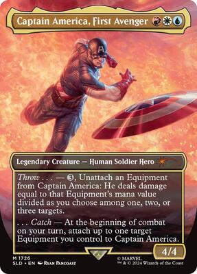 Captain America, First Avenger card from Secret Lair Drop Series