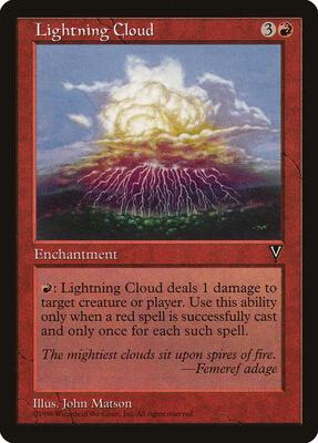 Lightning Cloud card from Visions