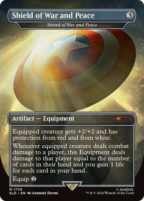 Shield of War and Peace - Sword of War and Peace (Rainbow Foil) card from Secret Lair Drop Series