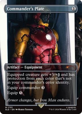Commander's Plate (1733) card from Secret Lair Drop Series
