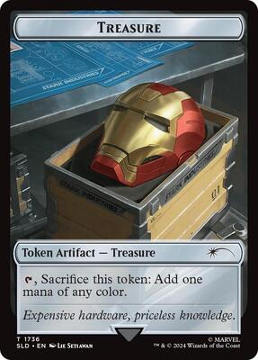 Treasure Token (1736) (Rainbow Foil) card from Secret Lair Drop Series