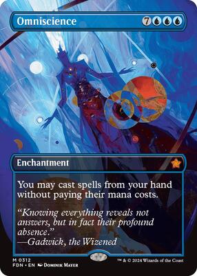 Omniscience (Borderless) card from Foundations