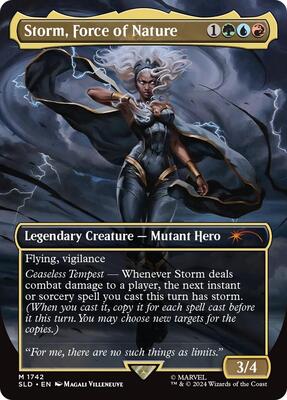 Storm, Force of Nature card from Secret Lair Drop Series