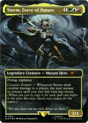 Storm, Force of Nature (Rainbow Foil) card from Secret Lair Drop Series