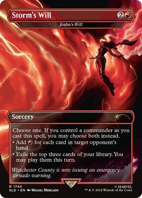Storm's Will - Jeska's Will (Rainbow Foil) card from Secret Lair Drop Series