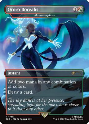 Ororo Borealis - Manamorphose card from Secret Lair Drop Series