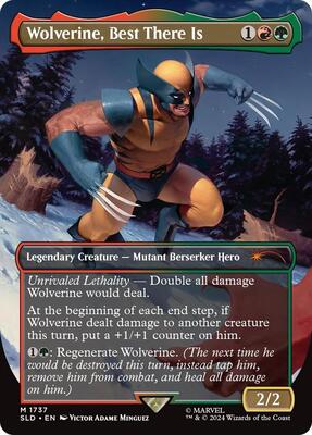 Wolverine, Best There Is (Rainbow Foil) card from Secret Lair Drop Series