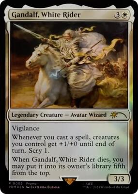 Gandalf, White Rider card from Unique and Miscellaneous Promos