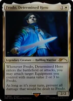 Frodo, Determined Hero card from Unique and Miscellaneous Promos