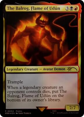The Balrog, Flame of Udun card from Unique and Miscellaneous Promos