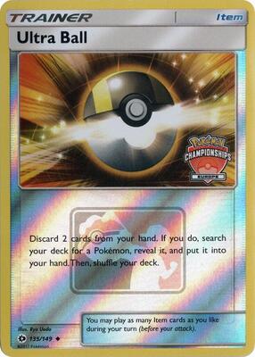 Ultra Ball - 135/149 (Europe Championships) card from League & Championship Cards