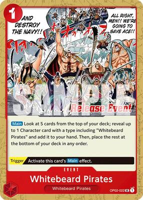 Whitebeard Pirates (ST15 - ST20 Release Event Pack) card from One Piece Promotion Cards