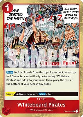 Whitebeard Pirates (ST15 - ST20 Release Event Winner Pack) card from One Piece Promotion Cards