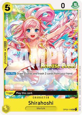 Shirahoshi (ST15 - ST20 Release Event Pack) card from One Piece Promotion Cards