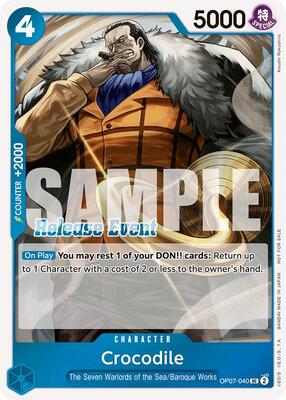 Crocodile (ST15 - ST20 Release Event Winner Pack) card from One Piece Promotion Cards