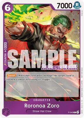 Roronoa Zoro (ST15 - ST20 Release Event Winner Pack) card from One Piece Promotion Cards