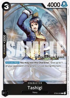 Tashigi (ST15 - ST20 Release Event Winner Pack) card from One Piece Promotion Cards
