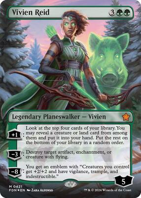 Vivien Reid (Borderless) (Mana Foil) card from Foundations