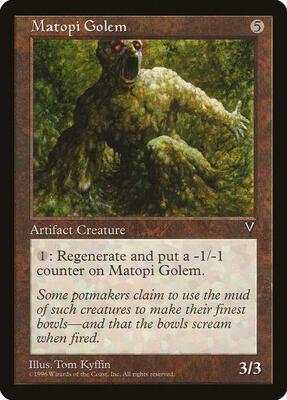 Matopi Golem card from Visions