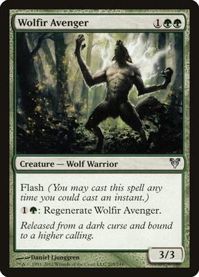 Wolfir Avenger card from Avacyn Restored