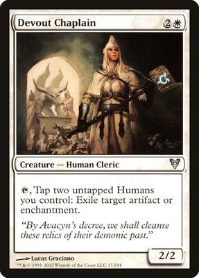 Devout Chaplain card from Avacyn Restored