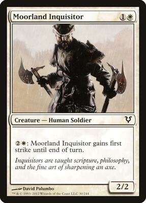 Moorland Inquisitor card from Avacyn Restored
