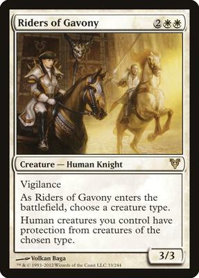 Riders of Gavony card from Avacyn Restored
