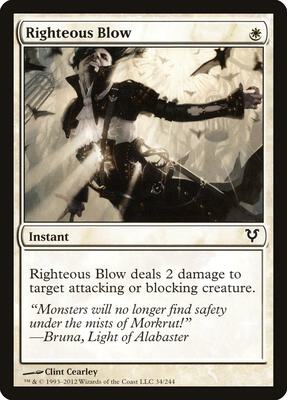 Righteous Blow card from Avacyn Restored