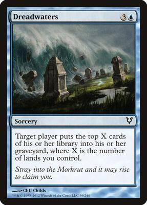 Dreadwaters card from Avacyn Restored