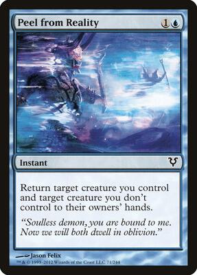 Peel from Reality card from Avacyn Restored