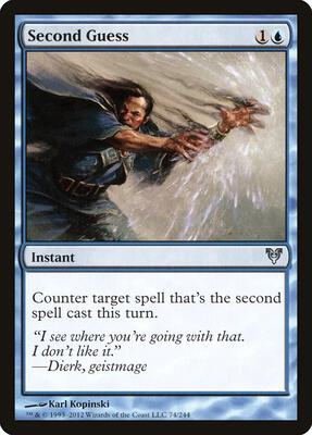 Second Guess card from Avacyn Restored