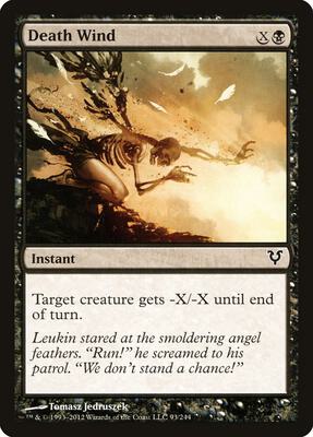 Death Wind card from Avacyn Restored