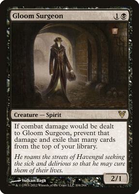 Gloom Surgeon card from Avacyn Restored