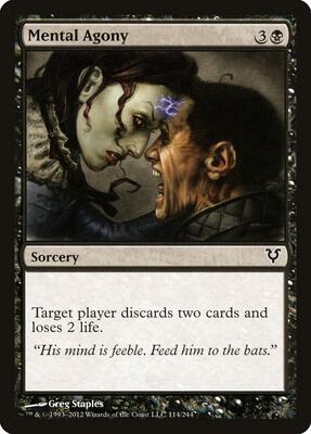 Mental Agony card from Avacyn Restored