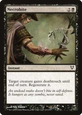 Necrobite card from Avacyn Restored