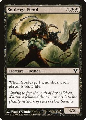 Soulcage Fiend card from Avacyn Restored