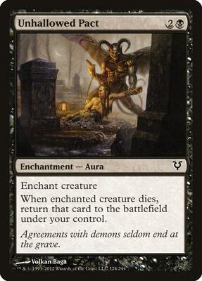 Unhallowed Pact card from Avacyn Restored