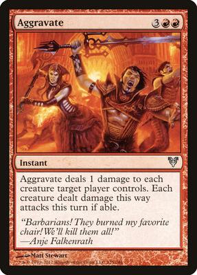 Aggravate card from Avacyn Restored