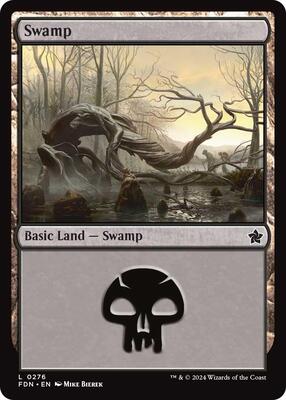Swamp (0276) card from Foundations