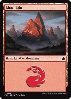 Mountain (0278) card from Foundations