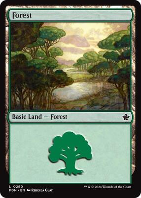 Forest (0280) card from Foundations