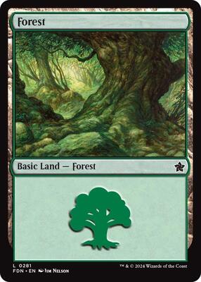 Forest (0281) card from Foundations