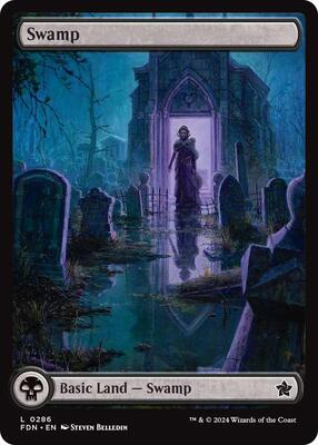Swamp (0286) card from Foundations