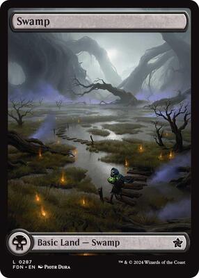 Swamp (0287) card from Foundations